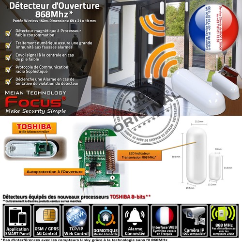 Capteur portes fenêtres - , et