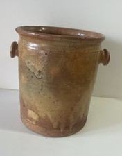 Ancien Pot à Graisse Terre Cuite Vernissée Poterie Art Populaire Déco Collection