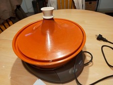 GRAND TAJINE TEFAL ELECT  6/8 PERS PLAT EN TERRE CUITE COMME NEUF RF 39398125