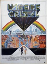 LOGAN'S RUN - FARRAH FAWCETT / MICHAEL YORK - ORIGINAL LARGE FRENCH MOVIE POSTER