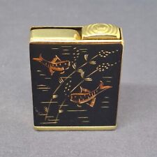 Objet de Vitrine - Vaporisateur à Parfum Noir à Décor De Poissons Et De Végétaux