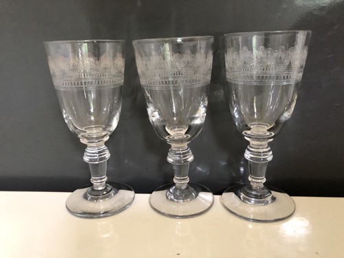 Lot anciens verres en - 3, x