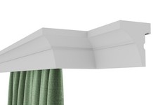 ELHARE moulure en stuc tringle à rideau LED moulure murale tringle à rideau...