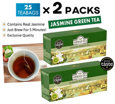 Thé vert Jasmine Ahmad Tea #1 Exclusive Classic Quality 25 SACS À THÉ x 2 PACKS