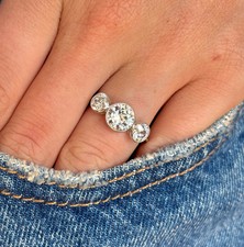 Bague cocktail vintage art