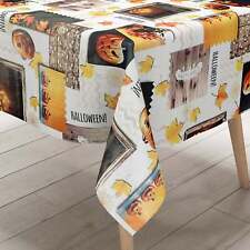 KEVKUS Nappe en Toile Cirée H3110 Halloween Citrouille Feuilles Automne Carré