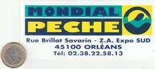Autocollant. Pêche. MONDIAL