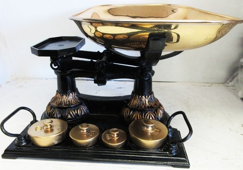 Cast iron balance scale - iron,