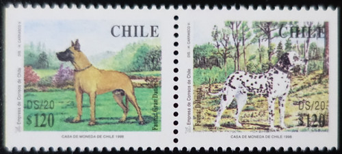 Timbres chili chiens - chili,