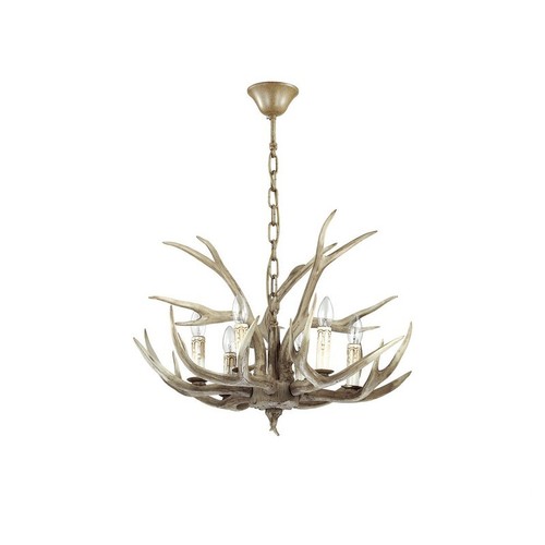 Lustre rustique lumières - rustique, 6