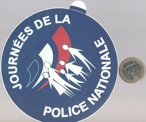 Autocollant police nationale - police,