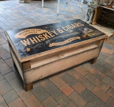 TABLE BASSE WHISKY & CIGARES