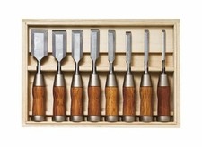 Lot de 8 ciseaux à bois KAKURI set de 8 ciseaux japonais NOMI neufs du Japon