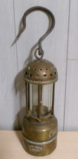 rare Ancienne Lampe De Mineur