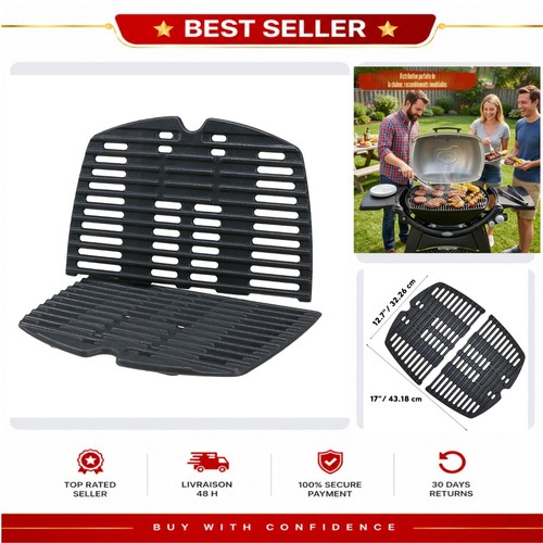 Grille cuisson fonte - de,