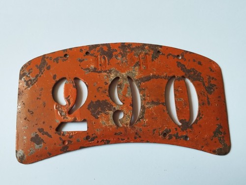 1914 plaque vélo suisse