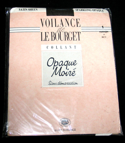 Collant opaque moiré gris - t, 1