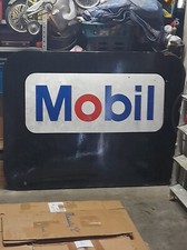Grande Plaque émaillée Mobil  , mobiloil