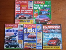 Lot de 5 revues L'AUTOMOBILE