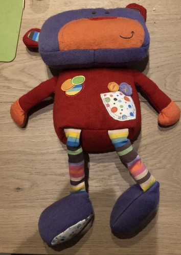Doudou peluche ours robot - peluche,