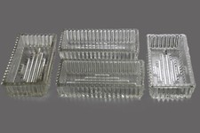 Lot de 4 raviers en verre