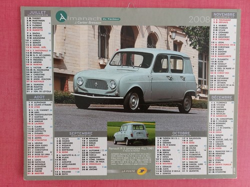 Calendrier poste renault r - calendrier,