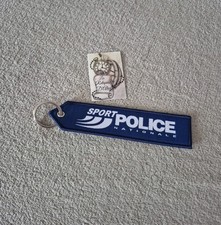 Porte-clés tissu Sport Police