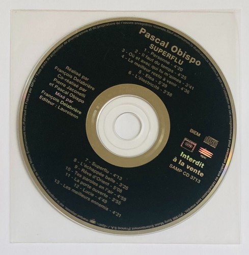 Album sampler promo pascal - cd,