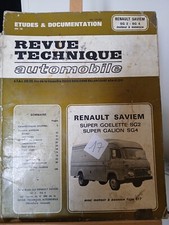 Revue technique automobile RENAULT SAVIEM  RTA SG 2/ SG4   1970 Essence 