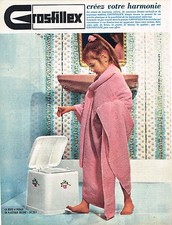 PUBLICITE ADVERTISING 035  1964  GROSFILLEX   poubelle à pédale