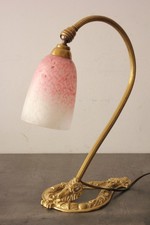 lampe art déco Schneider bronze pâte de verre signée vers 1920-1930