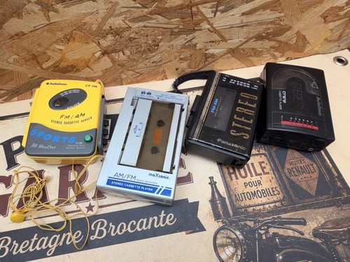 Lot vintage walkman à - 4,