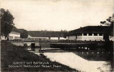 PC CPA Groet uit BATAVIA Gouvern. Pakhuizen Pasar Ikan INDONESIA (a10815)