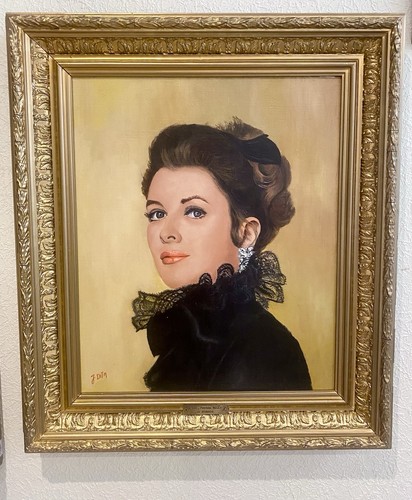 Peinture grace kelly - signée, j