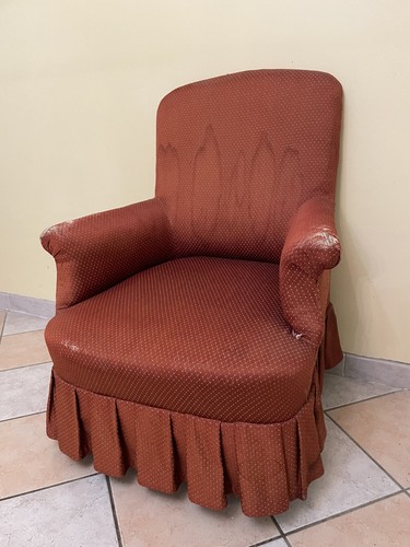 Fauteuil crapaud 19ème - fauteuil,