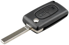 Coque clé plip pour Peugeot 107 207 307 407 807 CE0536 2 boutons clef boitier