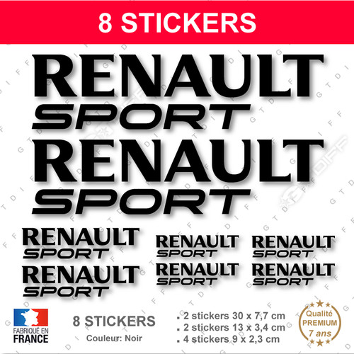 Stickers renault sport noir - stickers,