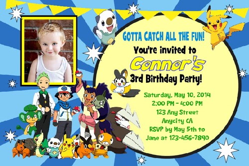 Custom pokemon birthday - pokemon, party