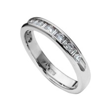 14K Bague or Blanc avec