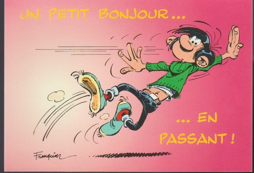 Gaston lagaffe carte - gaston, postale