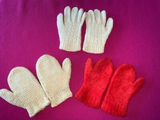 3 paires de gants moufles