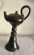 Lampe à huile sur pied en