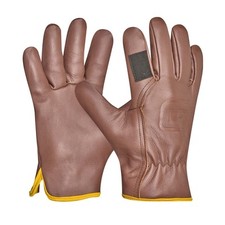 Quercus | 1 paire | Taille M taille 8 | Gants de jardin en cuir véritable rob...