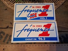 2 Anciens autocollants radio