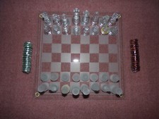Échiquier en verre 32 pièces