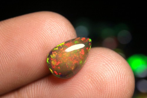 Cabochon opale noire - , de