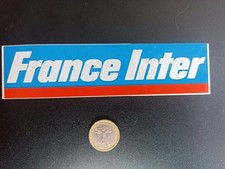 Ancien Autocollant Sticker : RADIO FRANCE INTER -