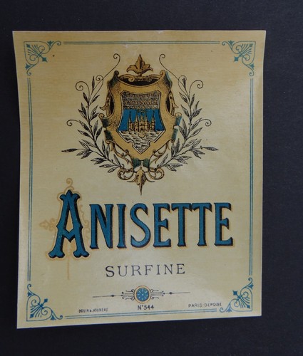 Ancienne étiquette anisette - ancienne,