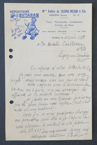 Facture 1958 depositaire - 1958,