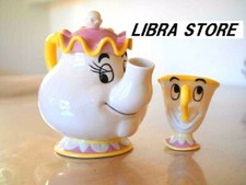 RARE Théière Et Tasse De Disney La Belle Et La Bête Ensemble Exclusif Du JAPON